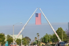Flag hoisted for race