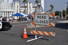 Road blocked for race