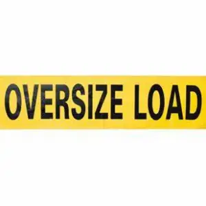 12″ X 72″ OVERSIZE LOAD VINYL BANNER