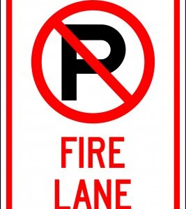 No Parking Fire Lane Symbol