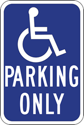 R99 California Handicap Parking Sign